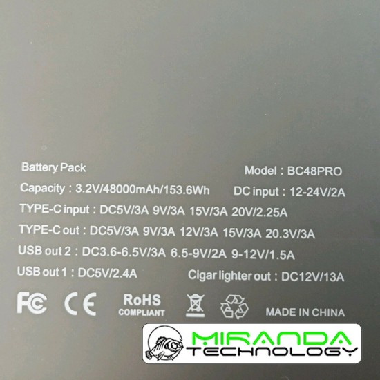 BC Batería Externa BC48PRO