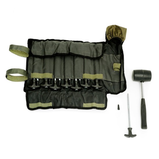 LUCX SET DE CATORCE PIQUETAS + MARTILLO