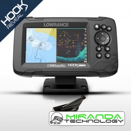 Lowrance Sonda GPS Plotter HOOK Reveal 9 HDI 83/200/Downscan